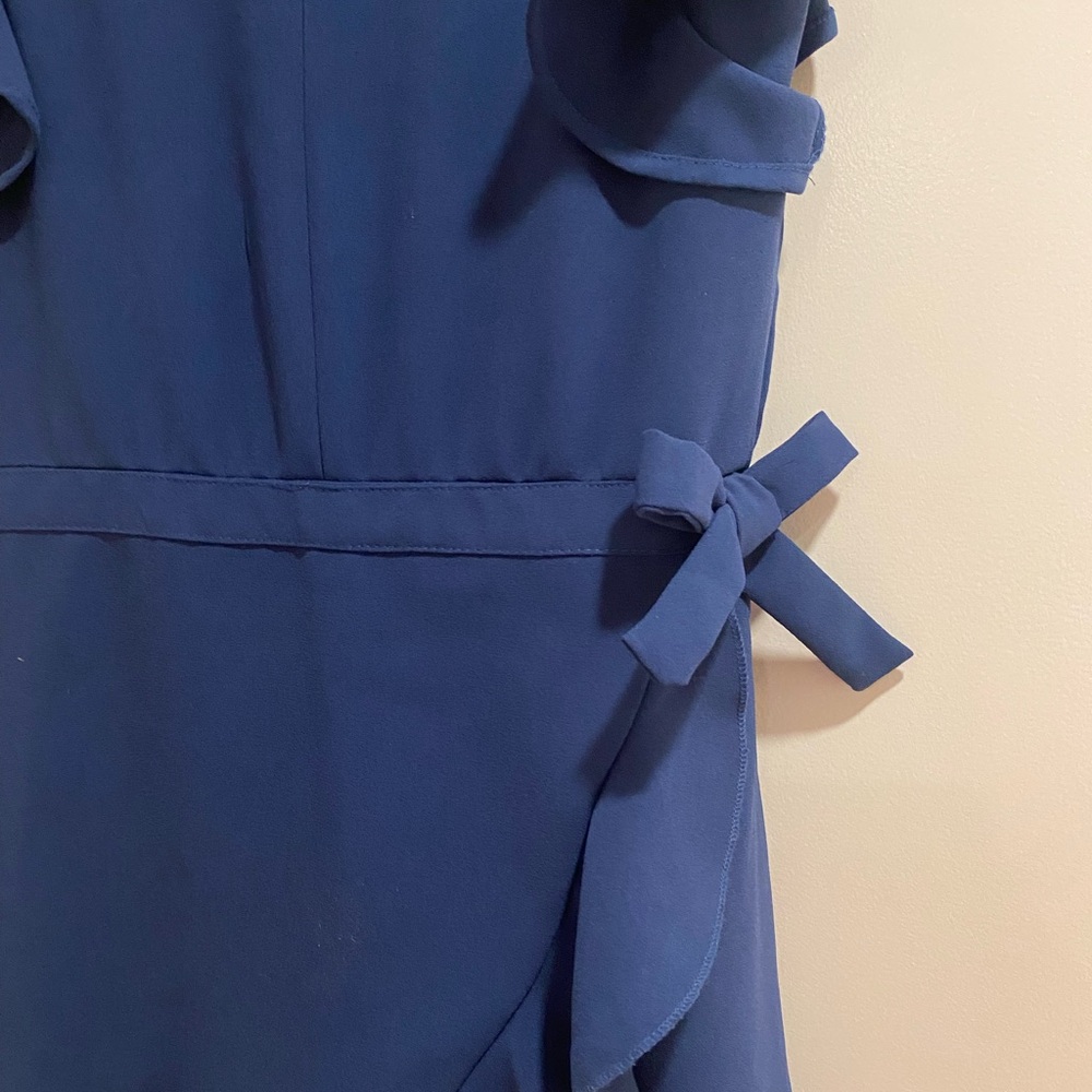 Habitual Navy Ruffle Mini Dress - Picture 2 of 7